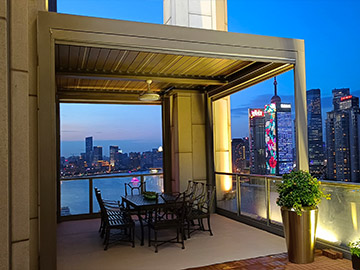 Shanghai Oriental Pearl Motorized Aluminium Pergola