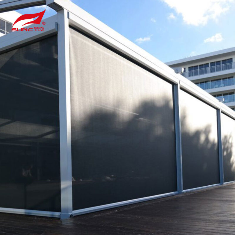 Electric Outdoor Roller Blinds Sunshade Window Waterproof