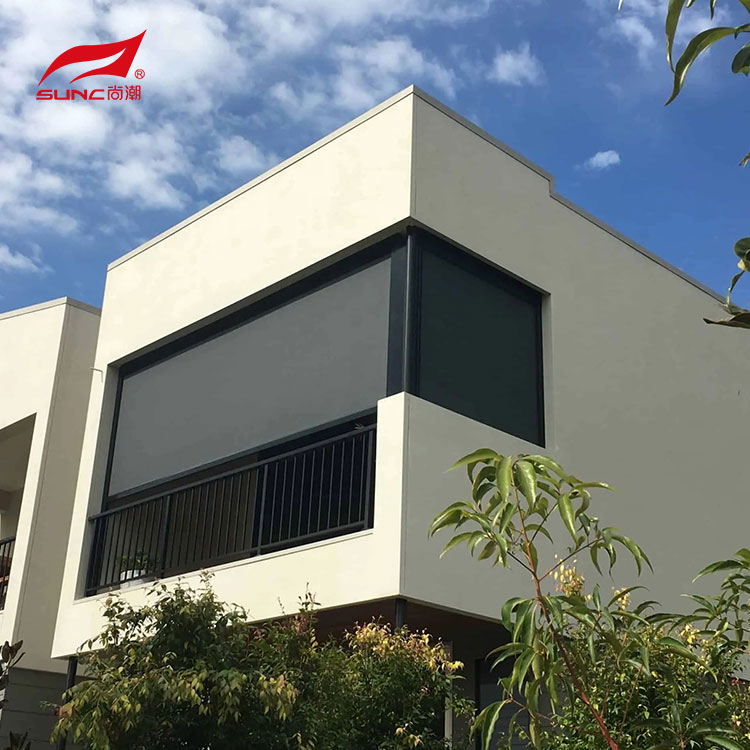 SUNC Outdoor Roller Blinds Window Shade Waterproof Patio Motorised Zipscreen Blinds