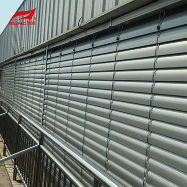 Wifi Smart Automatic CR80 Cable Guide Side Channel External Louvre Blind