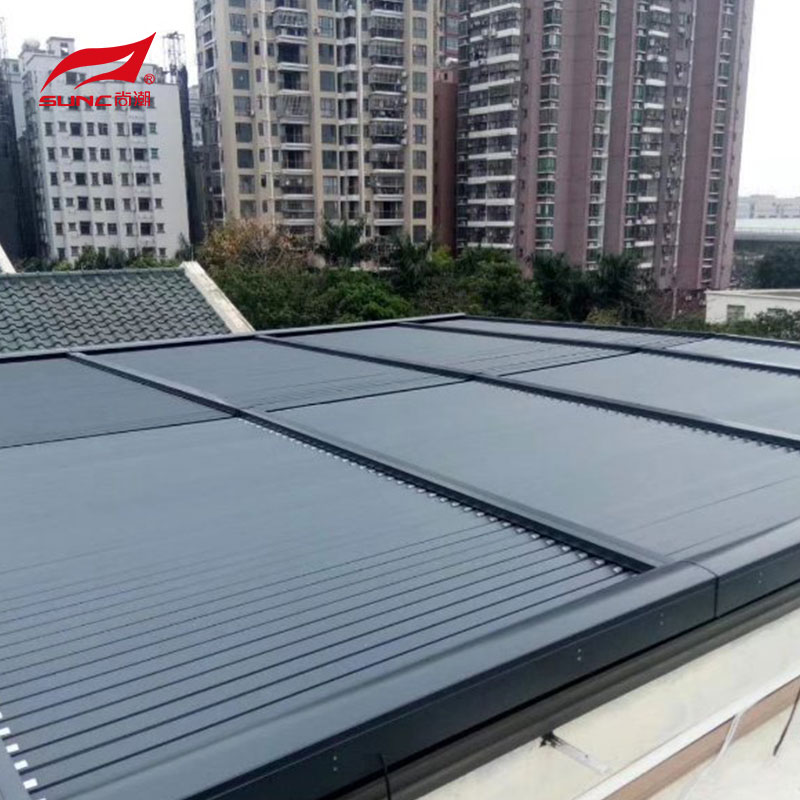 SUNC Aluminum Shutters and Louvers KS90 is a type of external shading system made of aluminum