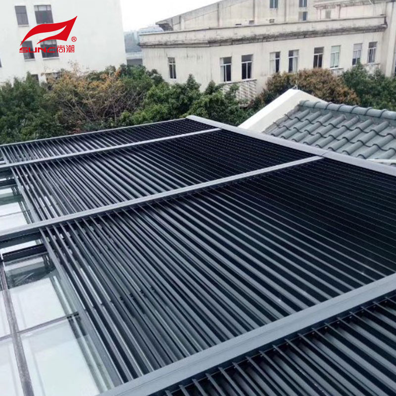 SUNC Aluminum Shutters and Louvers KS90 is a type of external shading system made of aluminum